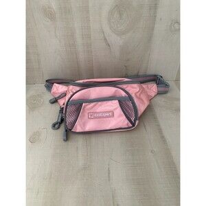 Vintage EastSport Gray & Pink Waist Fanny Pack With Extra Pocket Pouch 90s